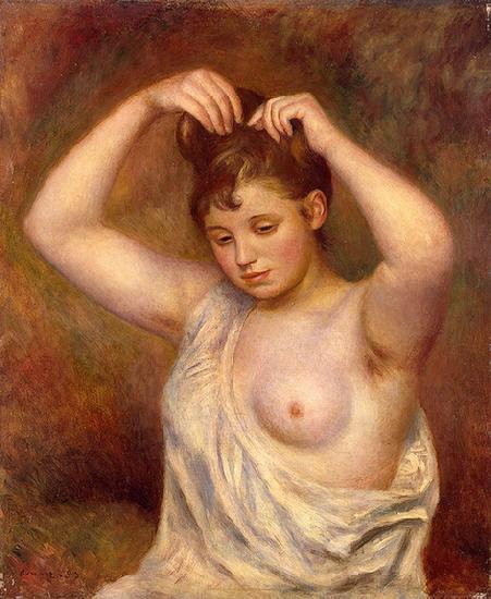 Pierre Auguste Renoir Woman Arranging her Hair oil painting picture
